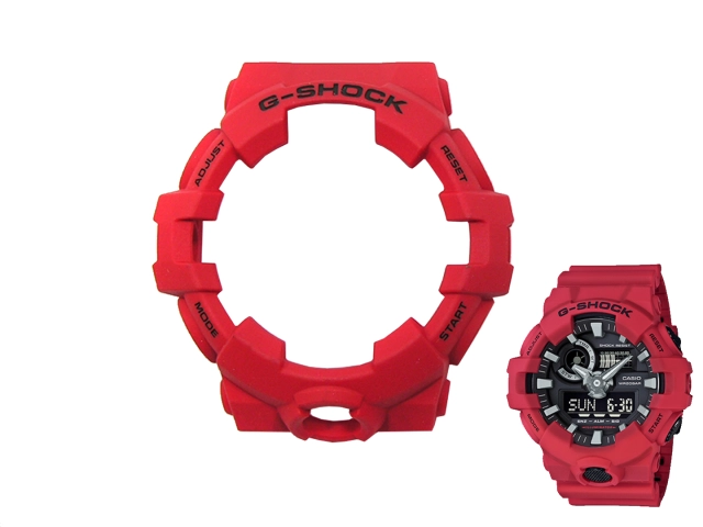 Oryginalny bezel Casio G-Shock GA-700-4A czerwony mat